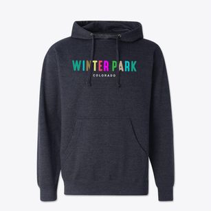 Winter Park Colorado Color Pop Cotton Hoodie Sweatshirt