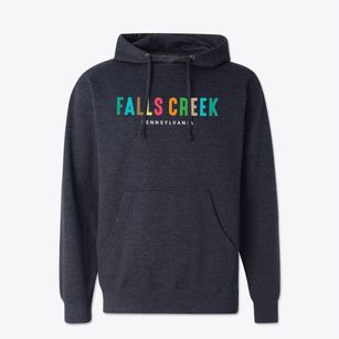 Falls Creek Pennsylvania Color Pop Cotton Hoodie Sweatshirt