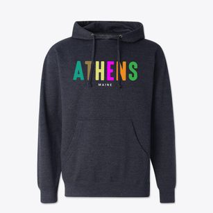 Athens Maine Color Pop Cotton Hoodie Sweatshirt