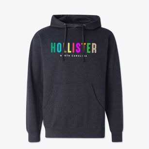Hollister North Carolina Color Pop Cotton Hoodie Sweatshirt