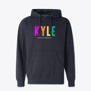 Kyle South Dakota Color Pop Cotton Hoodie Sweatshirt