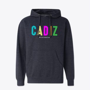 Cadiz Wisconsin Color Pop Cotton Hoodie Sweatshirt