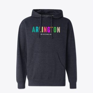 Arlington Wisconsin Color Pop Cotton Hoodie Sweatshirt