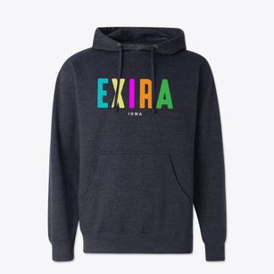 Exira Iowa Color Pop Cotton Hoodie Sweatshirt