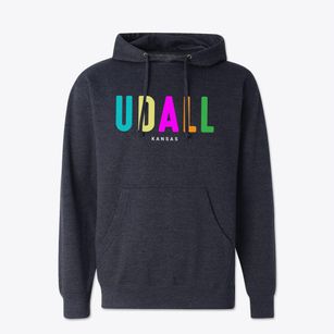 Udall Kansas Color Pop Cotton Hoodie Sweatshirt