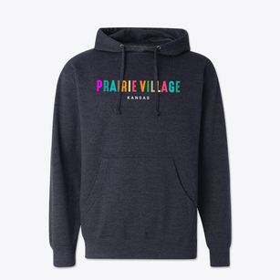Prairie Village Kansas Color Pop Cotton Hoodie Sweatshirt