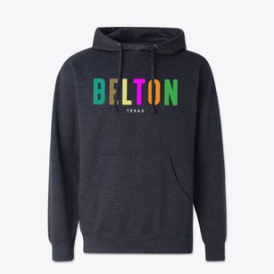 Belton Texas Color Pop Cotton Hoodie Sweatshirt