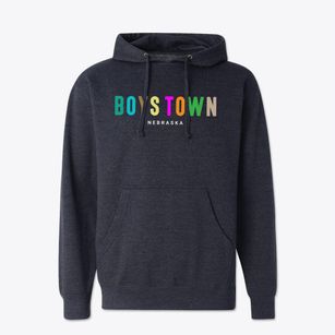 Boys Town Nebraska Color Pop Cotton Hoodie Sweatshirt