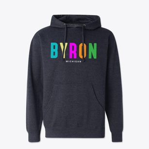 Byron Michigan Color Pop Cotton Hoodie Sweatshirt