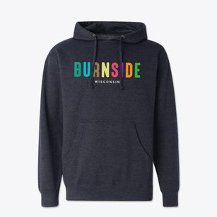 Burnside Wisconsin Color Pop Cotton Hoodie Sweatshirt