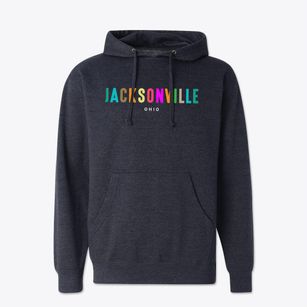 Jacksonville Ohio Color Pop Cotton Hoodie Sweatshirt