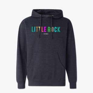 Little Rock Iowa Color Pop Cotton Hoodie Sweatshirt