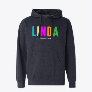 Linda California Color Pop Cotton Hoodie Sweatshirt
