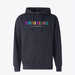Center Ossipee New Hampshire Color Pop Cotton Hoodie Sweatshirt
