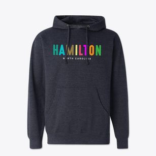 Hamilton North Carolina Color Pop Cotton Hoodie Sweatshirt