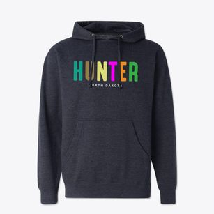 Hunter North Dakota Color Pop Cotton Hoodie Sweatshirt