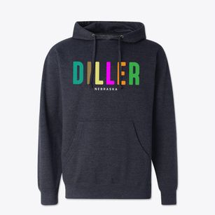 Diller Nebraska Color Pop Cotton Hoodie Sweatshirt