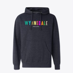 Wynnedale Indiana Color Pop Cotton Hoodie Sweatshirt