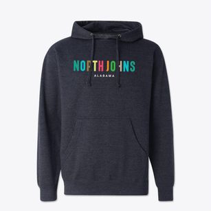 North Johns Alabama Color Pop Cotton Hoodie Sweatshirt