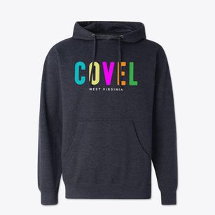 Covel West Virginia Color Pop Cotton Hoodie Sweatshirt