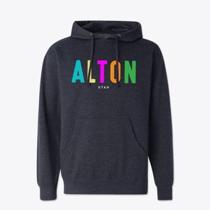 Alton Utah Color Pop Cotton Hoodie Sweatshirt