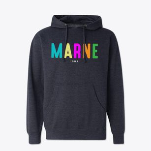 Marne Iowa Color Pop Cotton Hoodie Sweatshirt
