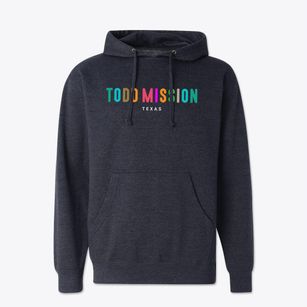 Todd Mission Texas Color Pop Cotton Hoodie Sweatshirt