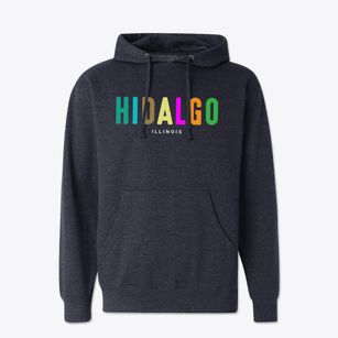 Hidalgo Illinois Color Pop Cotton Hoodie Sweatshirt