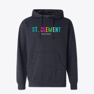 St. Clement Missouri Color Pop Cotton Hoodie Sweatshirt