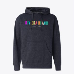 Riviera Beach Maryland Color Pop Cotton Hoodie Sweatshirt