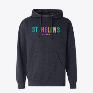 St. Helens Oregon Color Pop Cotton Hoodie Sweatshirt