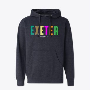 Exeter Illinois Color Pop Cotton Hoodie Sweatshirt