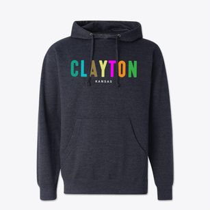 Clayton Kansas Color Pop Cotton Hoodie Sweatshirt