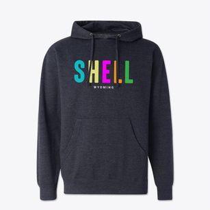 Shell Wyoming Color Pop Cotton Hoodie Sweatshirt