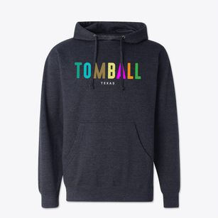 Tomball Texas Color Pop Cotton Hoodie Sweatshirt