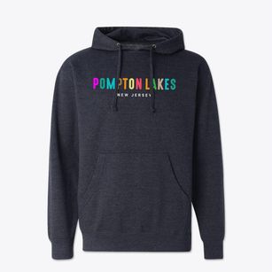 Pompton Lakes New Jersey Color Pop Cotton Hoodie Sweatshirt