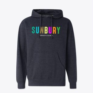 Sunbury Pennsylvania Color Pop Cotton Hoodie Sweatshirt
