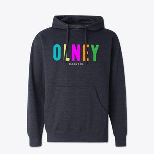 Olney Illinois Color Pop Cotton Hoodie Sweatshirt