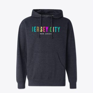 Jersey City New Jersey Color Pop Cotton Hoodie Sweatshirt