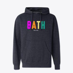 Bath Maine Color Pop Cotton Hoodie Sweatshirt