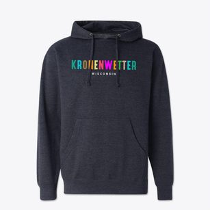 Kronenwetter Wisconsin Color Pop Cotton Hoodie Sweatshirt