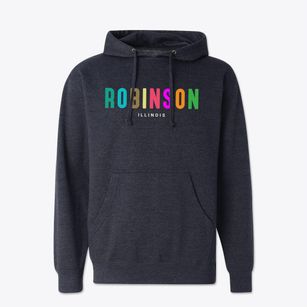 Robinson Illinois Color Pop Cotton Hoodie Sweatshirt