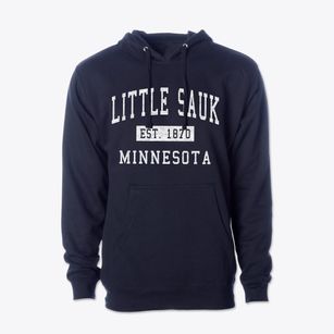 Little Sauk Minnesota Classic Established Cotton Hoodie Sweatshirt