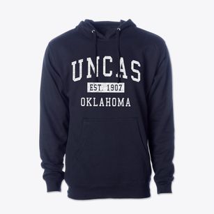 Uncas Oklahoma Classic Established Cotton Hoodie Sweatshirt