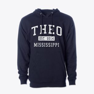 Theo Mississippi Classic Established Cotton Hoodie Sweatshirt