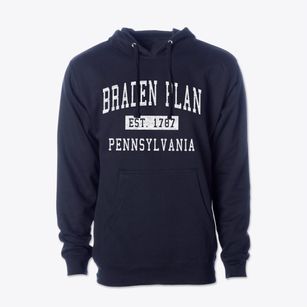 Braden Plan Pennsylvania Classic Established Cotton Hoodie Sweatshirt