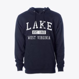 Lake West Virginia Classic Established Cotton Hoodie Sweatshirt