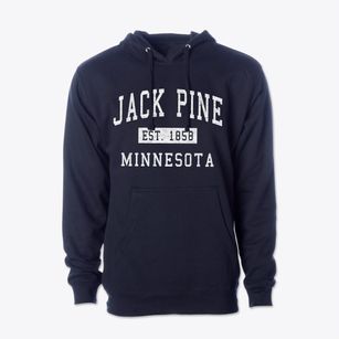 Jack Pine Minnesota Classic Established Cotton Hoodie Sweatshirt