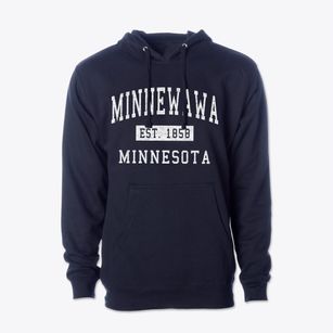 Minnewawa Minnesota Classic Established Cotton Hoodie Sweatshirt
