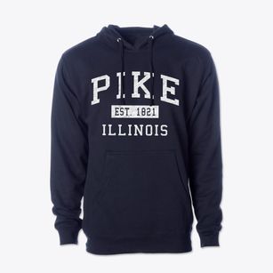 Pike Illinois Classic Established Cotton Hoodie Sweatshirt